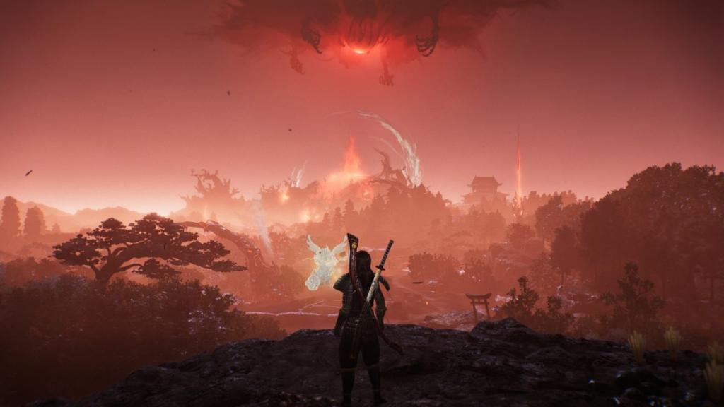 A demonic vista in Nioh 3.
