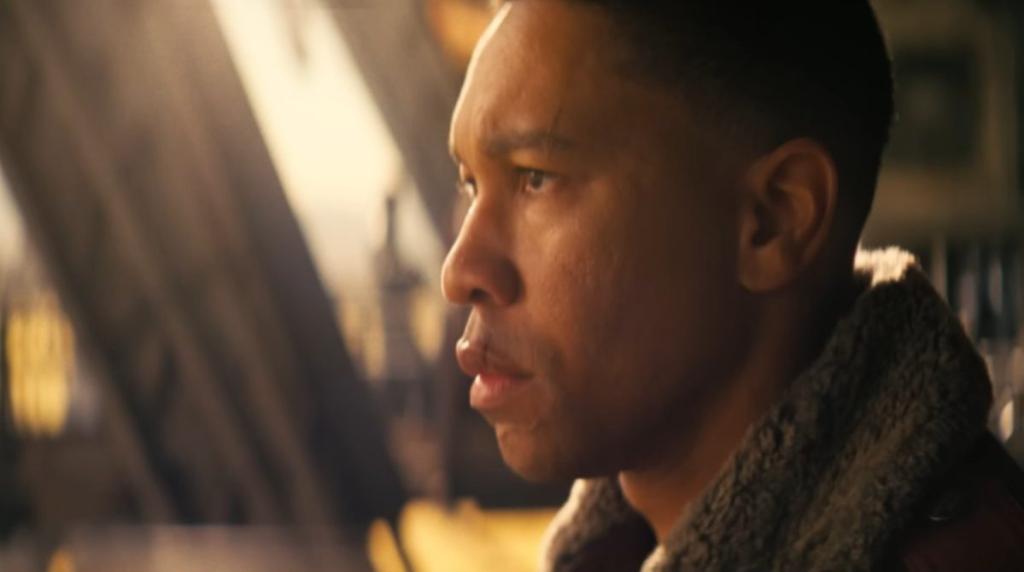 Side profile close up shot of Maximus in Fallout season 2