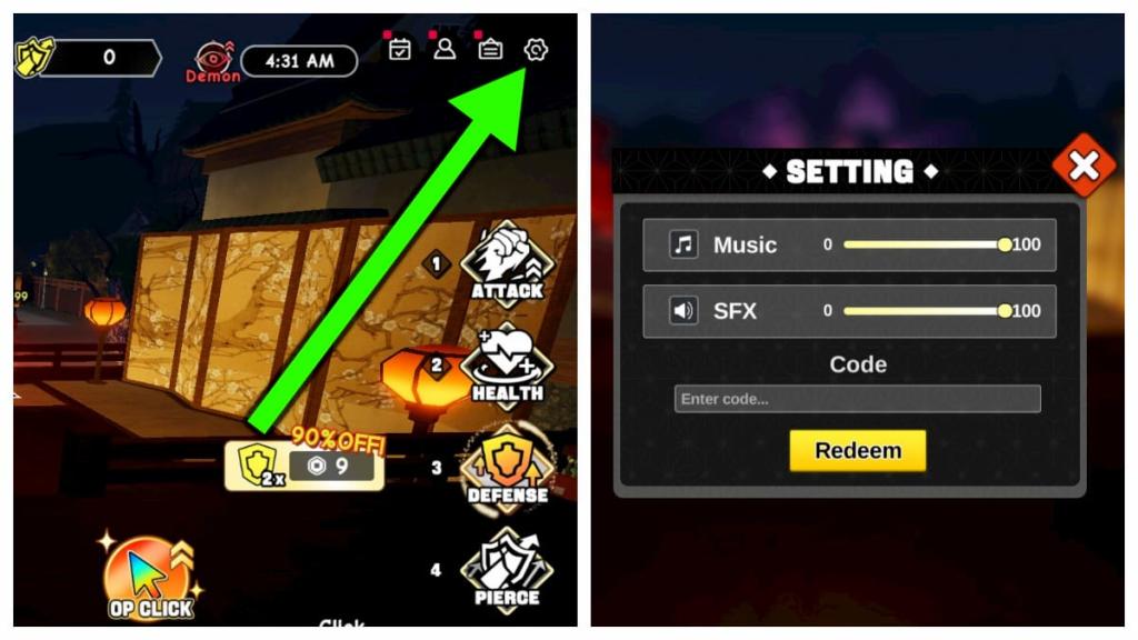 How to redeem Demon Arena codes.