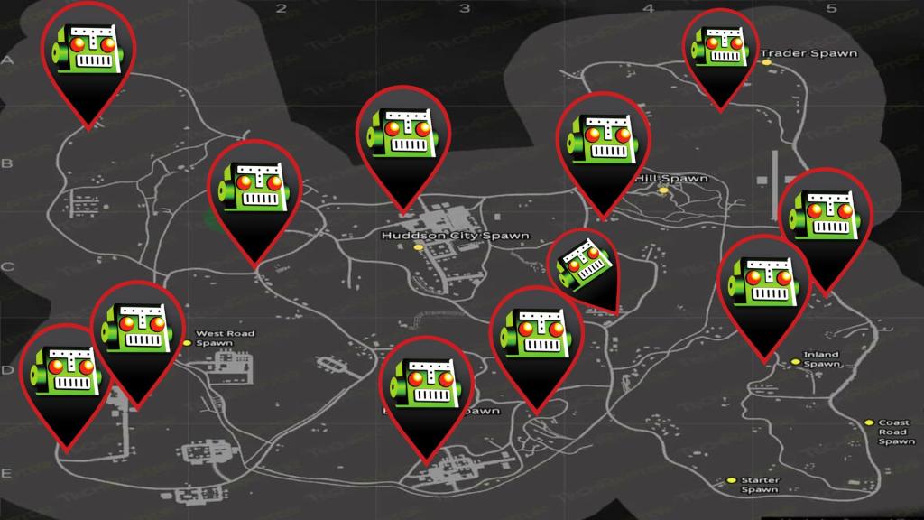 Dog locations in HumanitZ