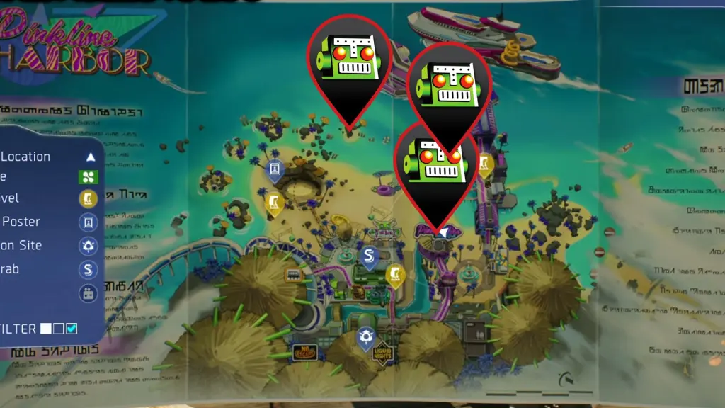 Fishing spots in Parkline Harbor