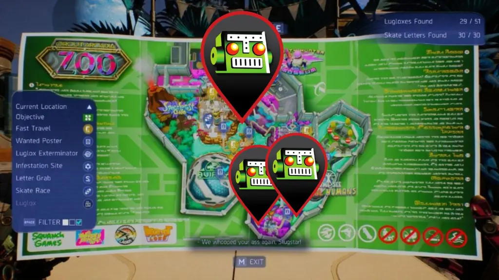 Fishing spots in Zoo