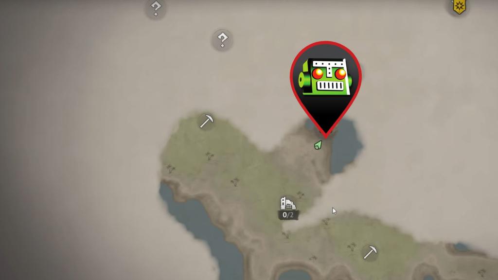 Location of a repairable ship in Windrose