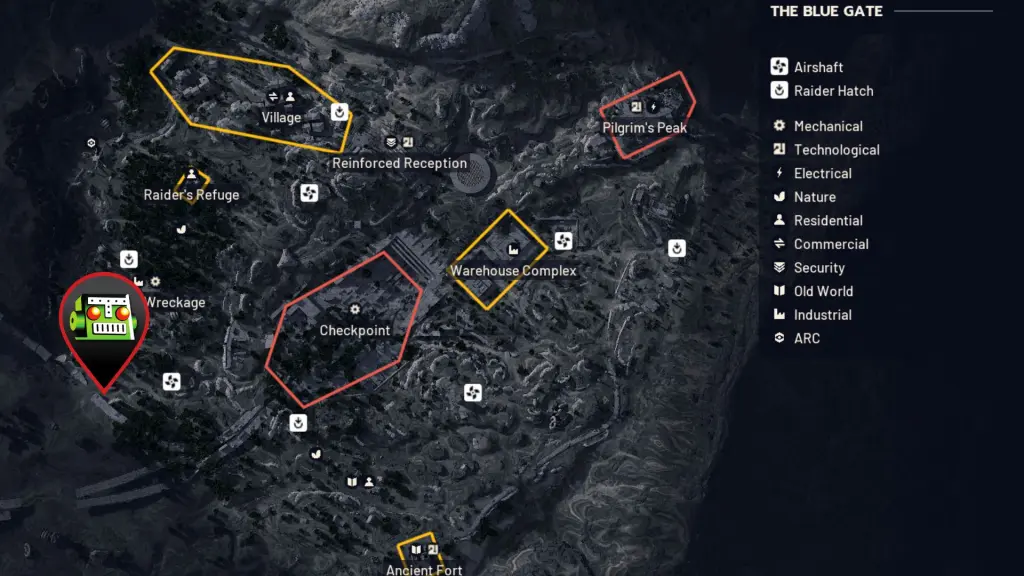 Bilguun's Shelter location in ARC Raiders