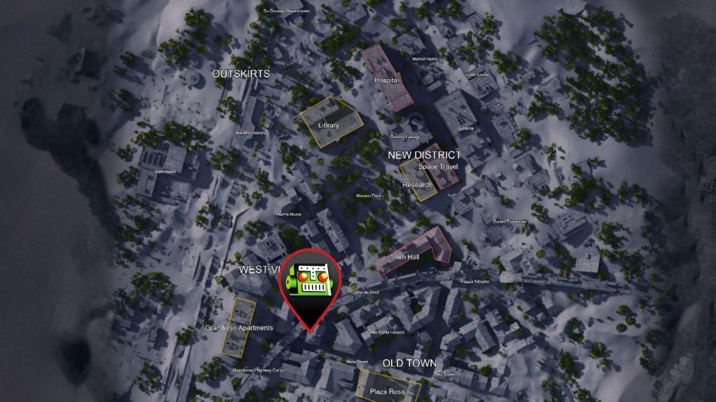 Piano location in Buried City in ARC Raiders