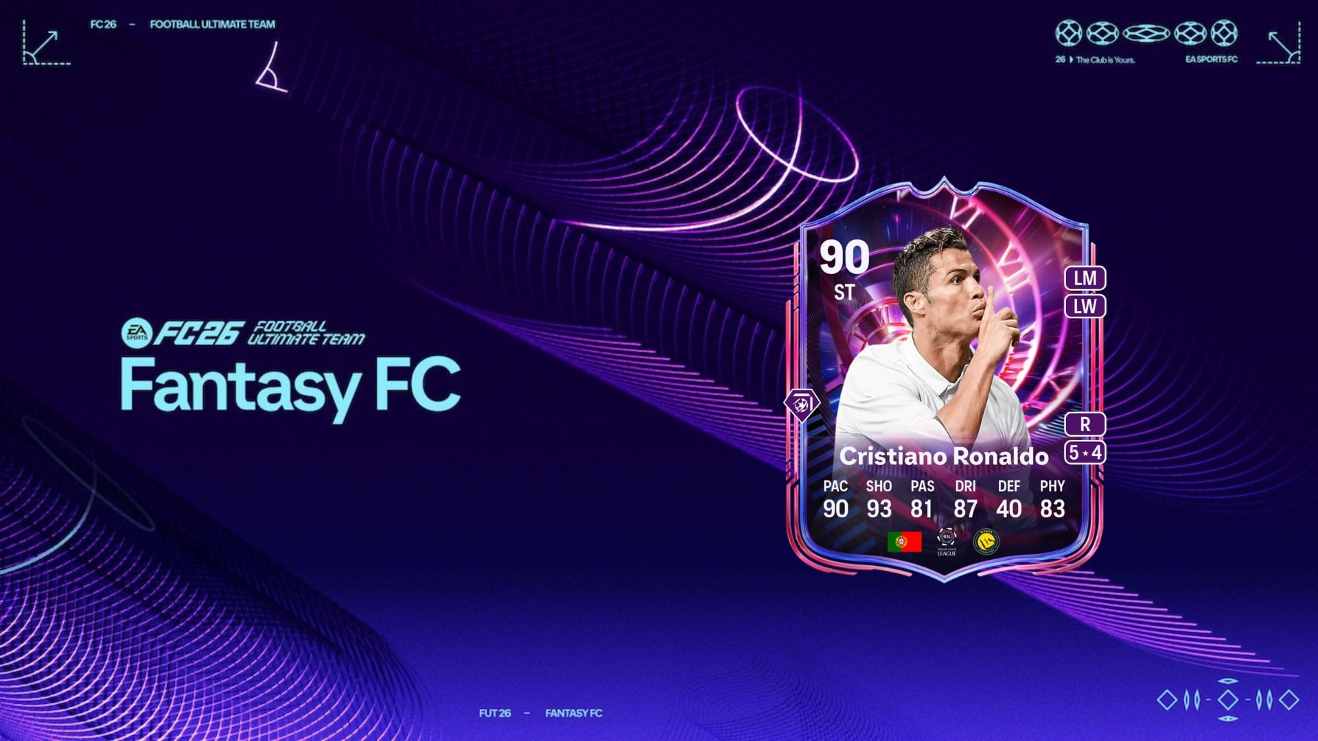 Cristiano Ronaldo Time Warp card in FC 26