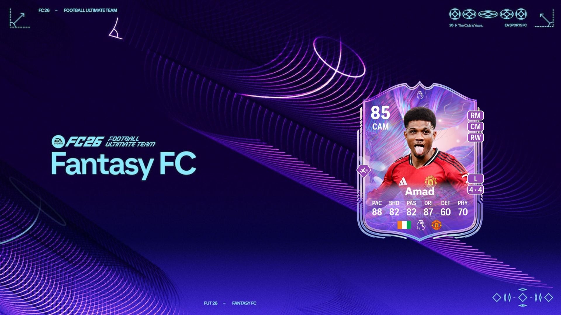 Amad Diallo Fantasy FC card in FC 26