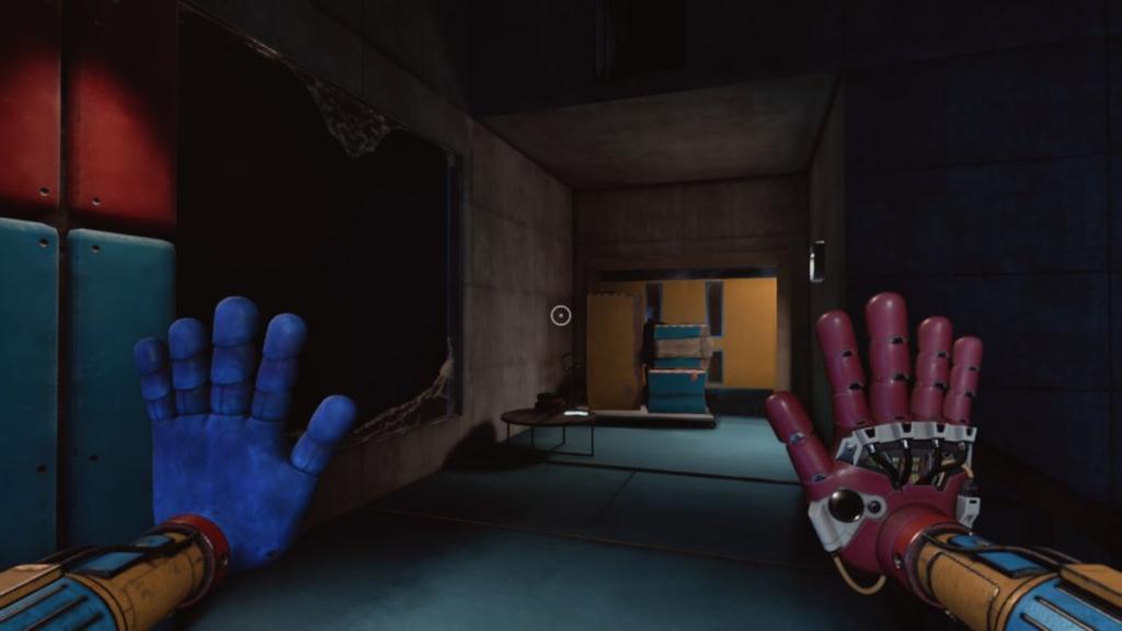 Broken window with note beside it in Poppy Playtime Chapter 5