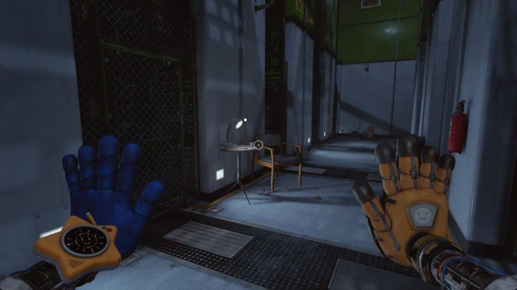 Note on small table at back of IT server room