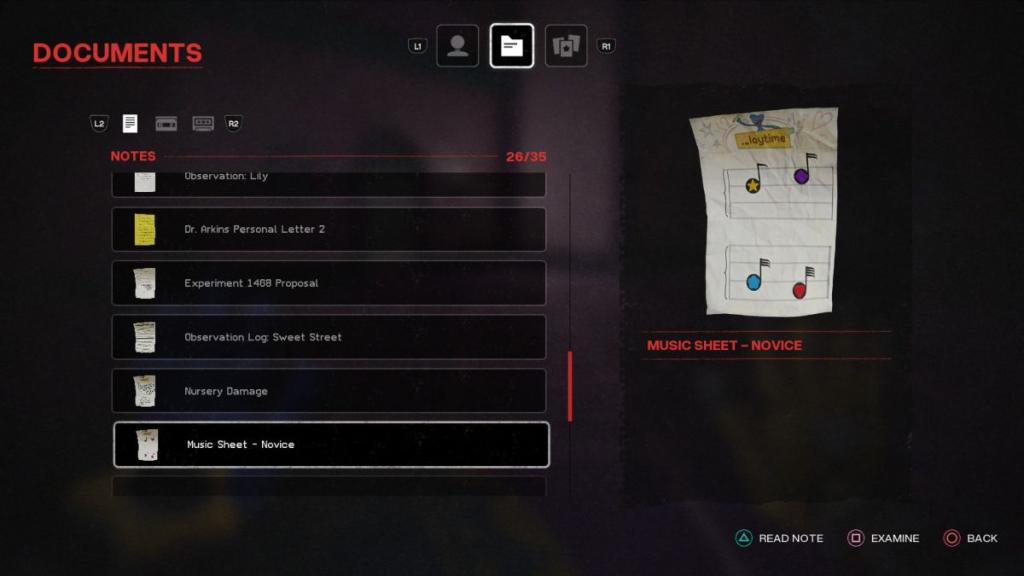 The Music Sheet in Poppy Playtime Chapter 5