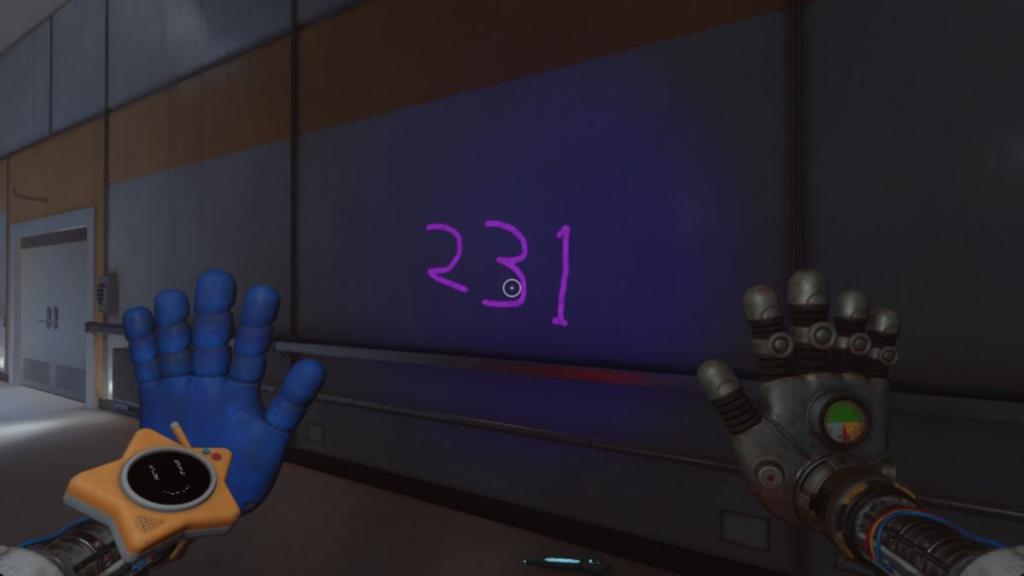 231 on UV light on corridor above Grand Stitchery