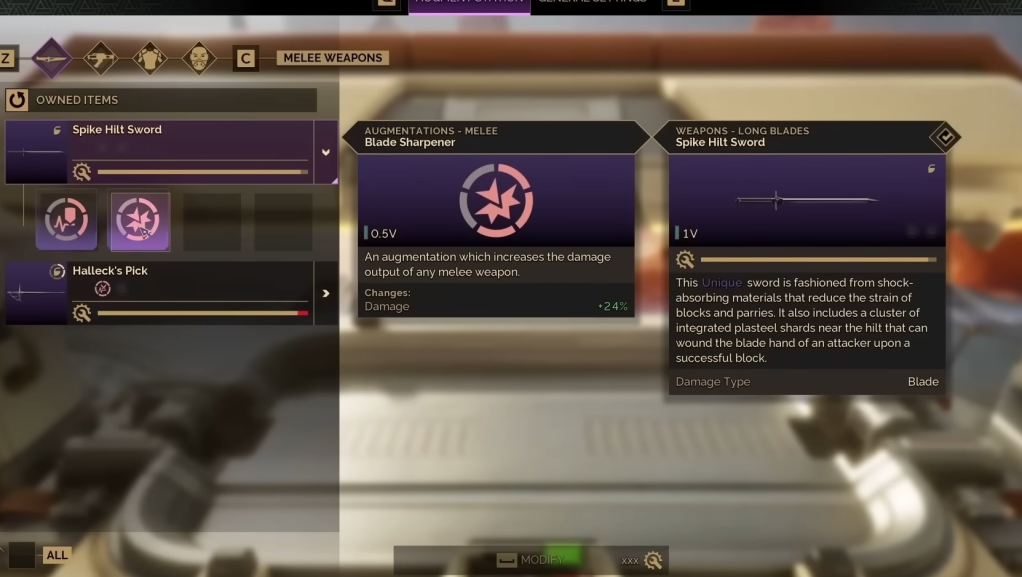 Creating augments for weapons in Dune Awakening