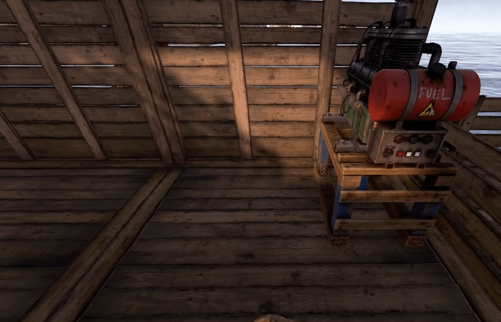 Engines on a boat in Rust