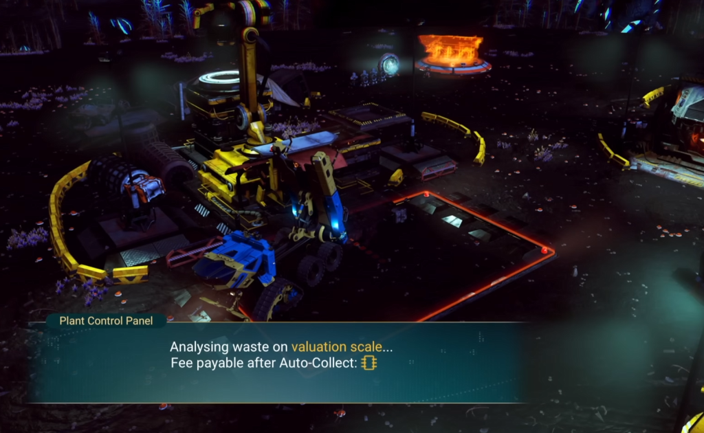 Processing the waste in No Man's Sky