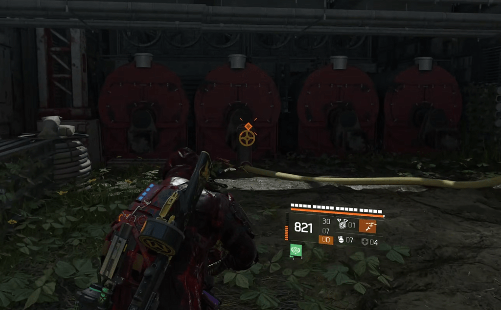 Valve to turn off the fire.