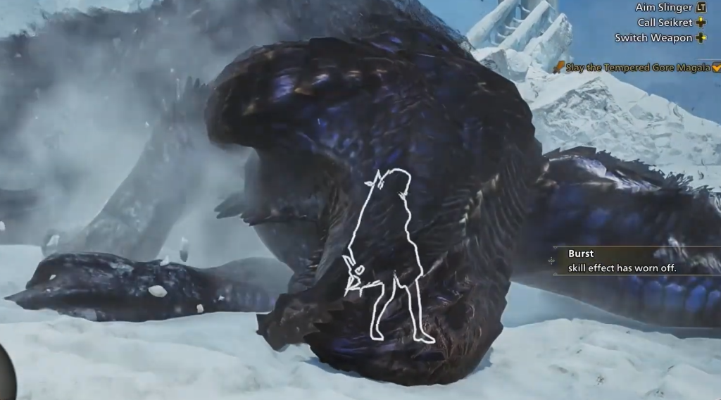 Taking down Gore Magala in Monster Hunter Wilds