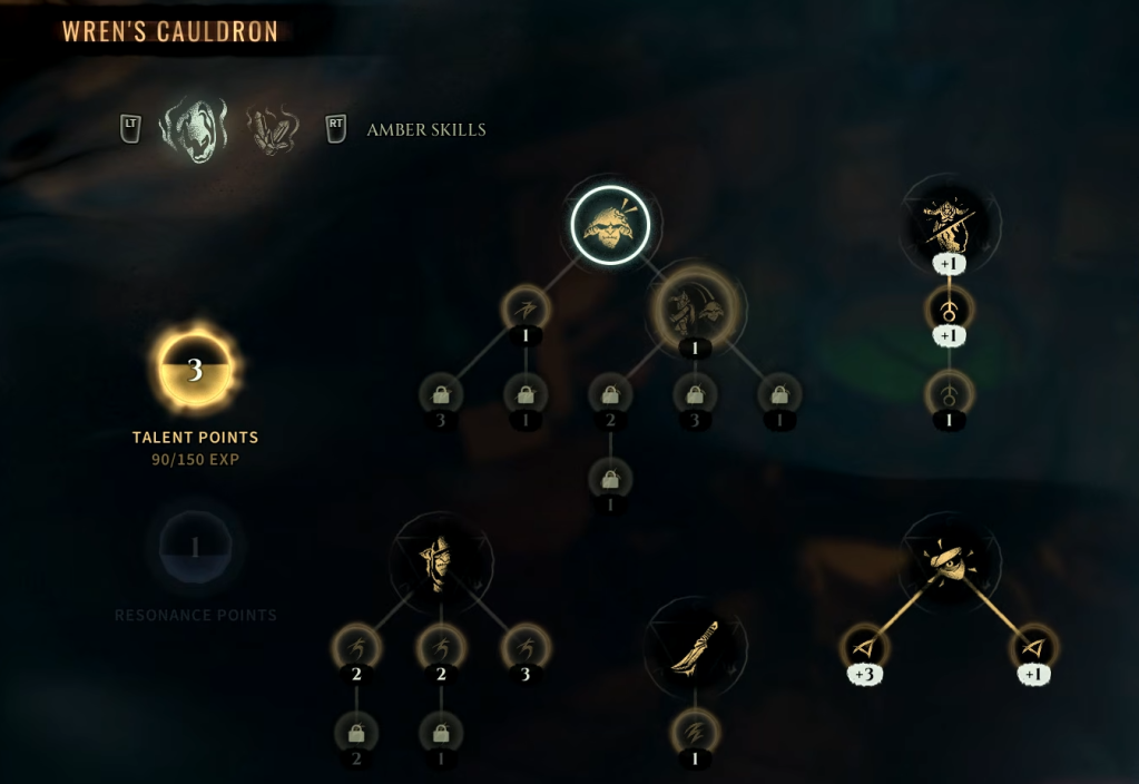 Resetting skills option in Styx Blades of Greed