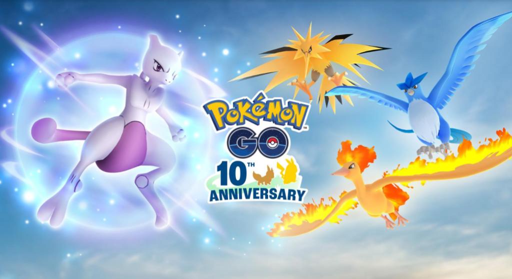 Pokemon Go promo art for the 10th anniversary