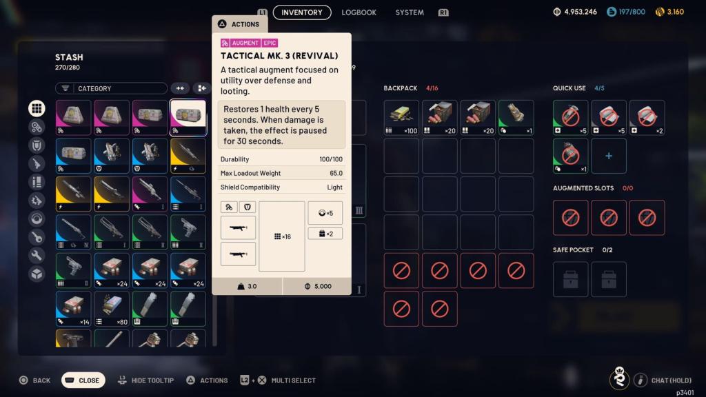 Revival augment in ARC Raiders