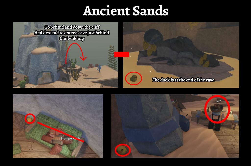 abyss duck locations in ancient sands