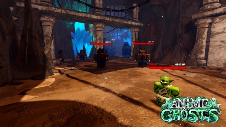 Gameplay of Anime Ghosts Roblox experience.