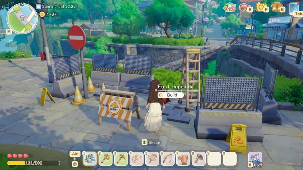 Build option on fast travel point in starsand island