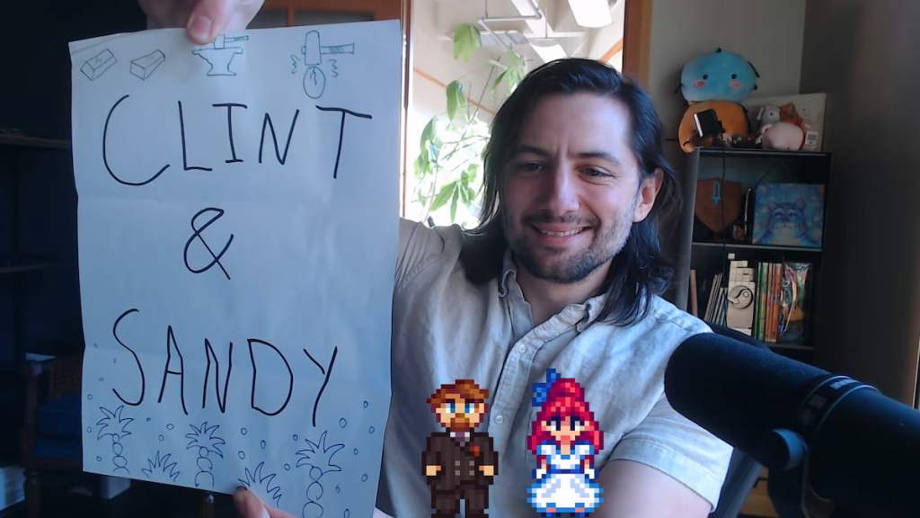 ConcernedApe revealing clitn and sandy as new marriage candidates in stardew valley