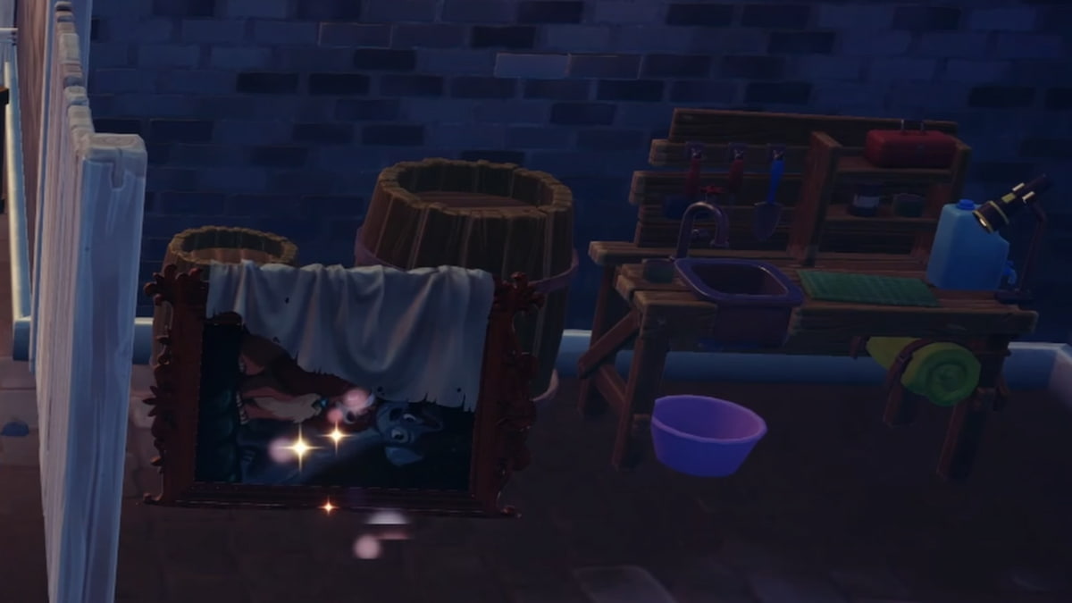 Edwardian portrait frame in disney dreamlight valley