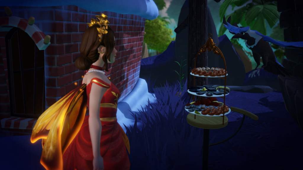 Feeding raven in disney dreamlight valley