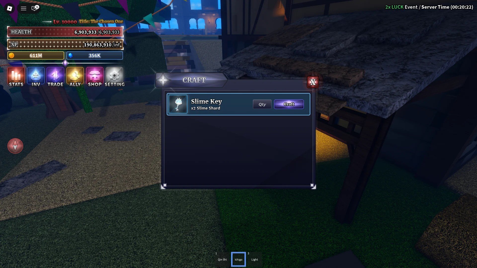 How to craft items used to spawn bosses in Sailor Piece Roblox experience, such as the Slime Key.