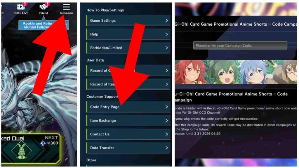 How to redeem Yu Gi Oh Master Duel codes.