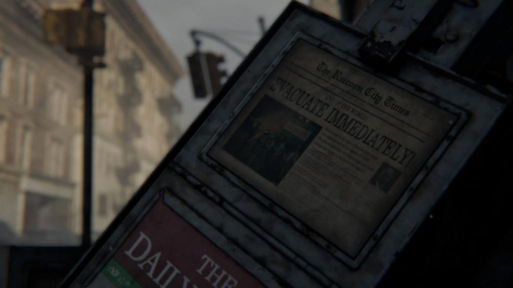 Raccoon City "Evacuate Immediately" newspaper