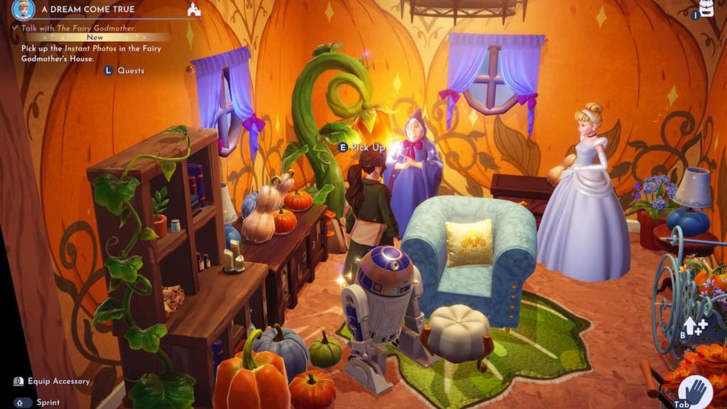 Instant photos on ground in disney dreamlight-valley