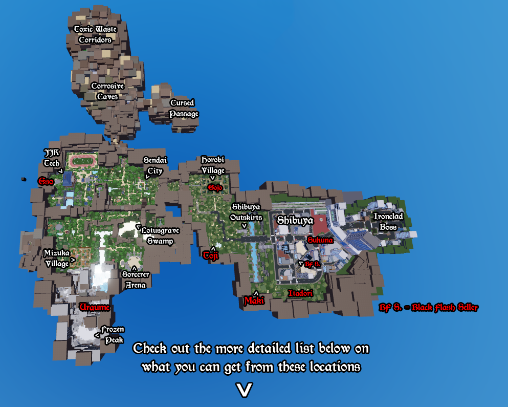 all kaizen boss locations