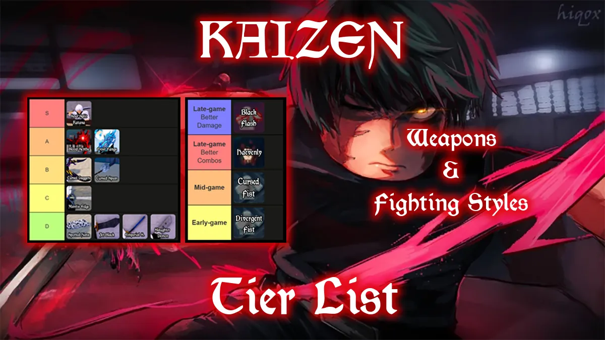 kaizen weapon and fighting style tier list and guide for pvp and pve