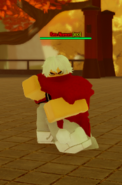 Kato Akumori boss from the Sorcerer Ascent Roblox experience.
