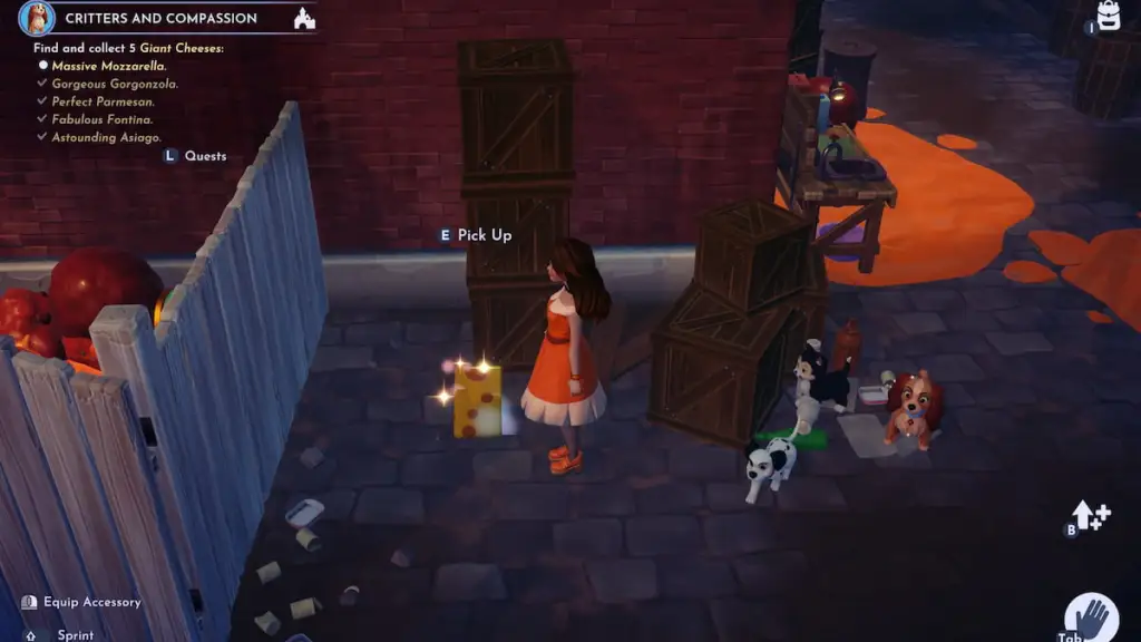 Massive mozzarella on ground in disney dreamlight valley