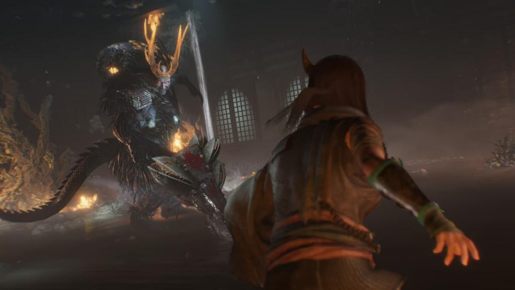 Formidable demonic boss in Nioh 3. 