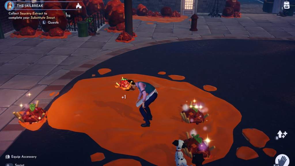picking up saucery extract in disney dreamlight valley