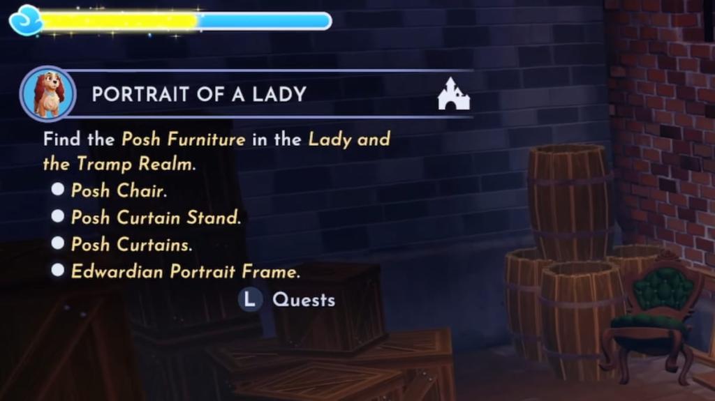 Posh chair in disney dreamlight valley