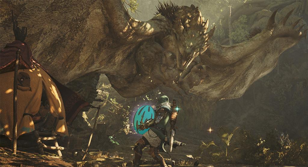 Stealing a Monstie Egg in Monster Hunter Wiilds