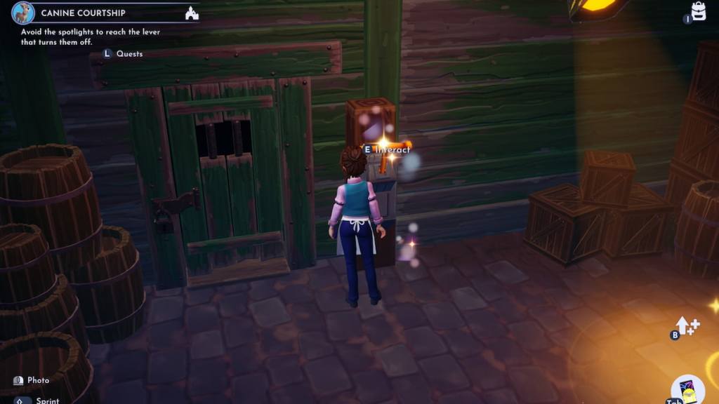 Spotlight lever in DDV