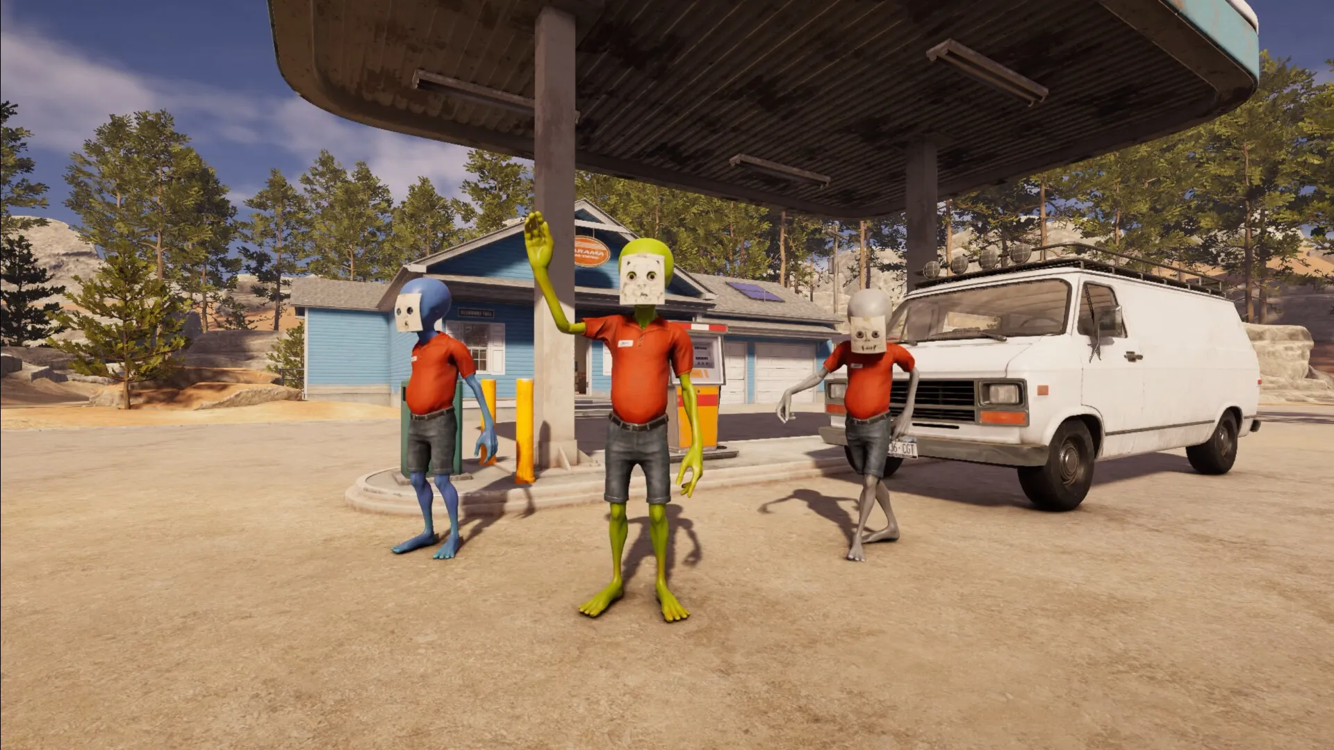 Playing with friends in Roadside Research