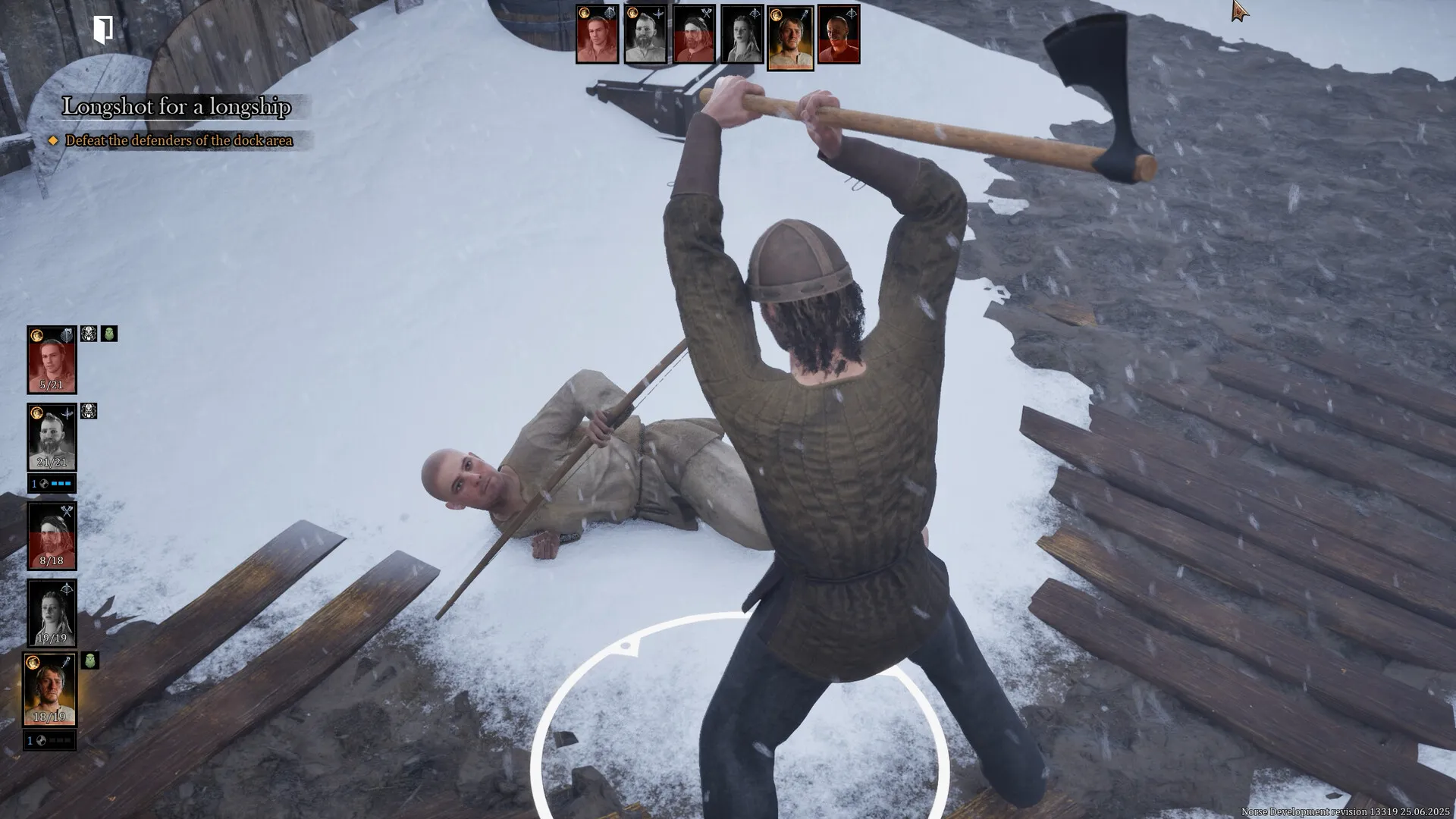 Player attacking an enemy in Norse Oath of Blood