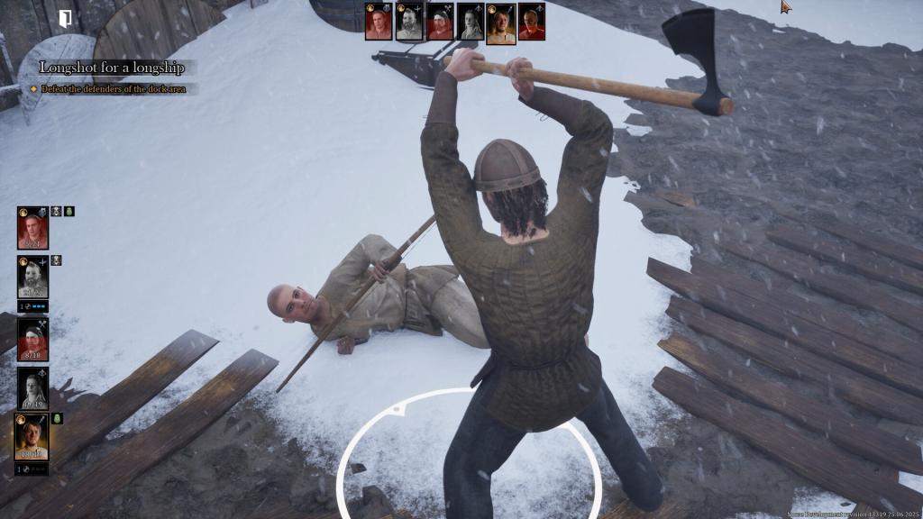 Player attacking an enemy in Norse Oath of Blood