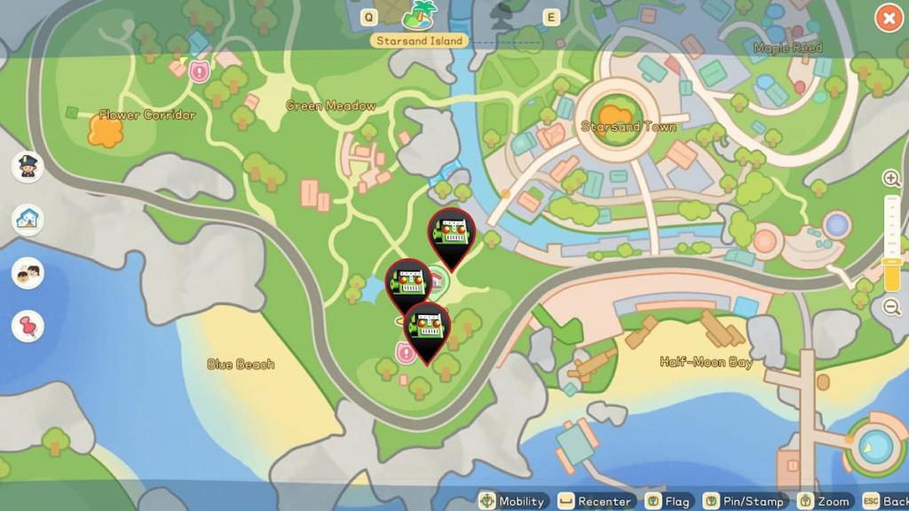 Copper ore locations near house in starsand island