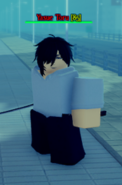 Yasue Toru boss from the Sorcerer Ascent Roblox experience.