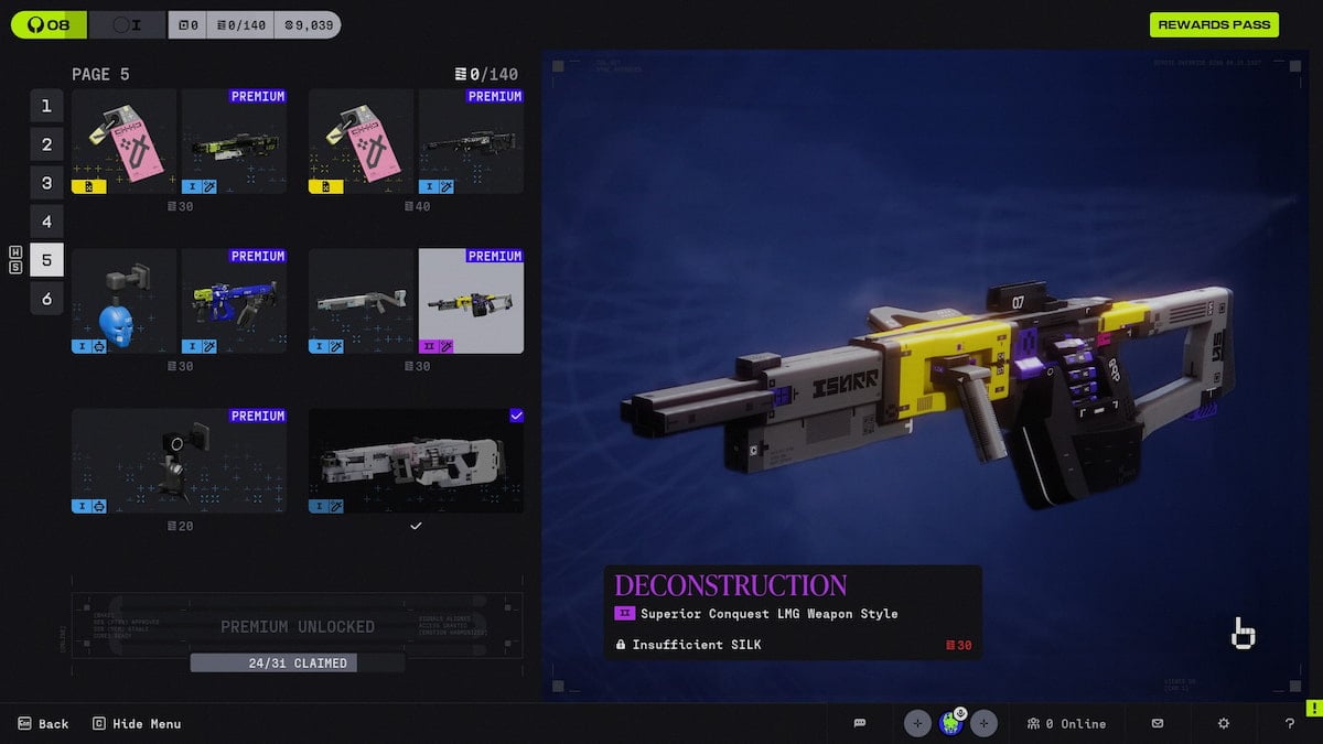 Marathon Rewards Pass LMG skin