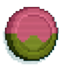 A pink and green coin called the Budoin in RACCOIN