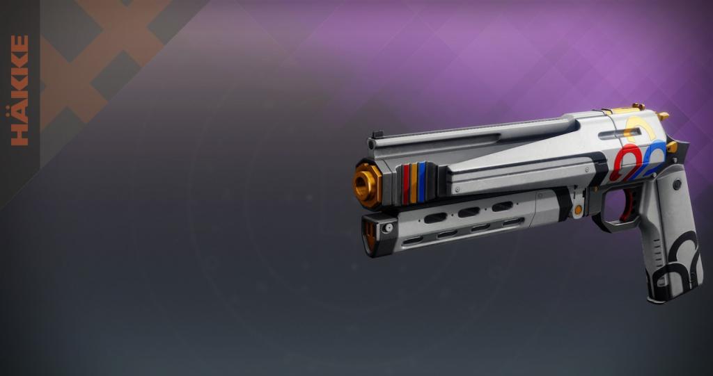 The Triple Laureate hand cannon in Destiny 2, seen from Collections.